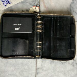 Mont Blanc leather planner in perfect used condition.